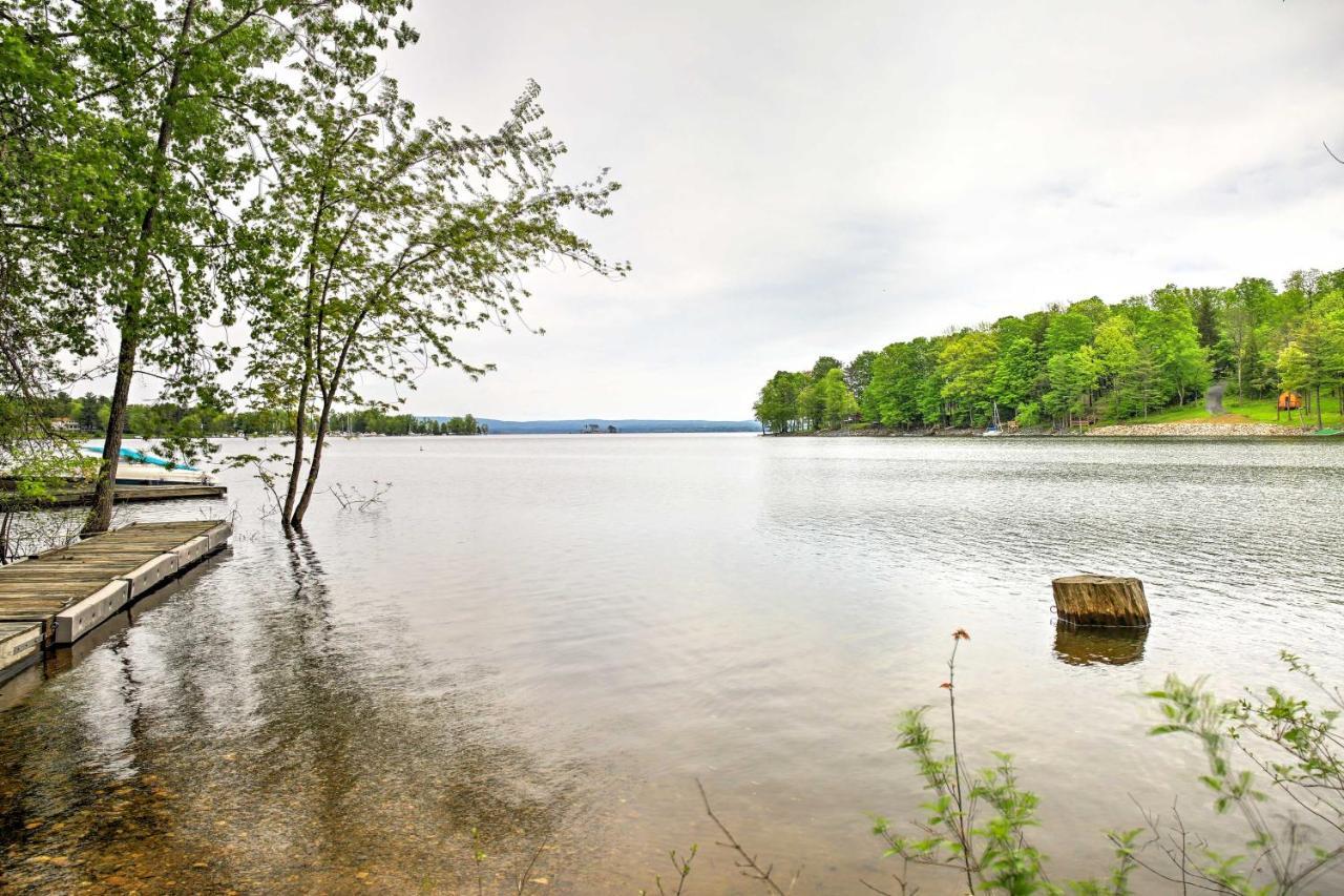 Mayfield Home With Private Dock On Lake Sacandaga! Broadalbin Bagian luar foto
